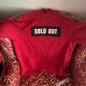 Men’s red hoodie